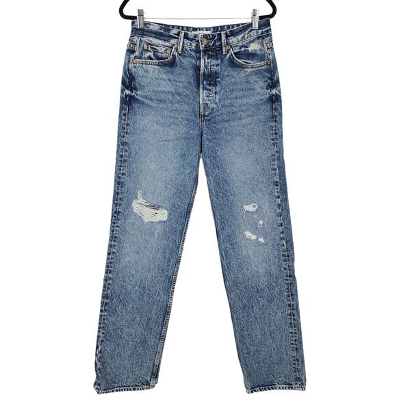 GRLFRND Button Fly Straight Leg High Rise Mica Jeans High Expectation Size 26 - Picture 1 of 7